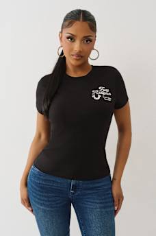 BUDDHA METALLIC CREW TEE, image 2