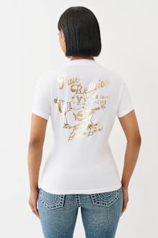 BUDDHA METALLIC CREW TEE, image 5