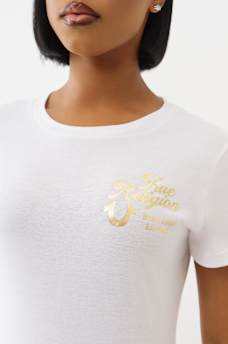 BUDDHA METALLIC CREW TEE, image 6