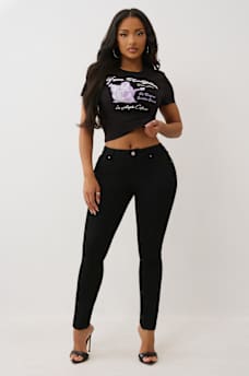 EMBROIDERED BUDDHA PATCH BABY TEE, image 3