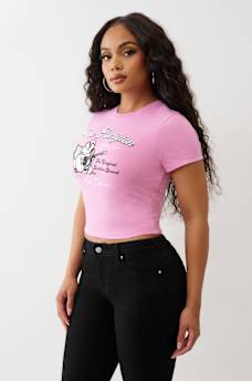 EMBROIDERED BUDDHA PATCH BABY TEE, image 4