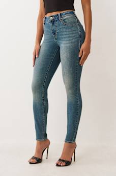 JENNIE MID RISE CRYSTAL CURVY SKINNY JEAN, image 4