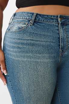 PLUS JENNIE MID RISE CRYSTAL CURVY SKINNY JEAN, image 6