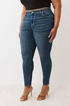 PLUS JENNIE STUDDED MID RISE CURVY SKINNY JEAN, image 4