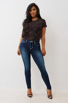 JENNIE MID RISE CURVY SKINNY JEAN, image 2