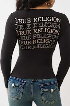 RIBBED LOGO HENLEY, image 1