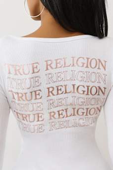 RIBBED LOGO HENLEY, image 1