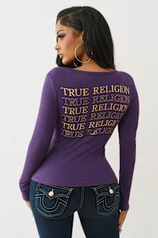 RIBBED LOGO HENLEY, image 6