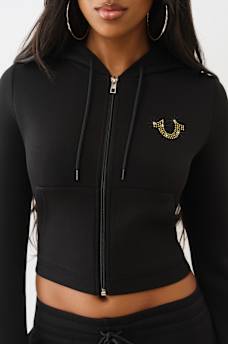 SHRUNKEN LOGO ZIP HOODIE, image 5