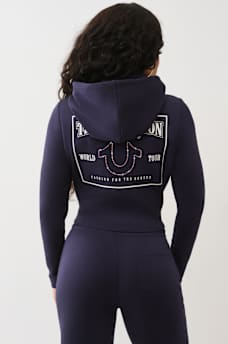 SHRUNKEN LOGO ZIP HOODIE, image 5