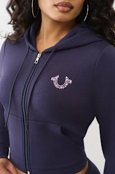 SHRUNKEN LOGO ZIP HOODIE, image 6