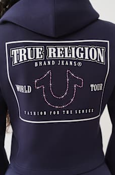 SHRUNKEN LOGO ZIP HOODIE, image 1