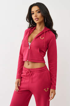 SHRUNKEN LOGO ZIP HOODIE, image 4