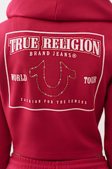 SHRUNKEN LOGO ZIP HOODIE, image 1