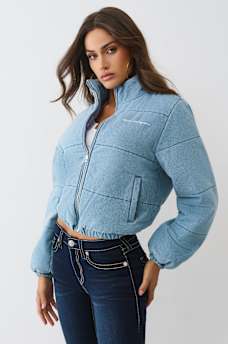 CHAQUETA ACOLCHADA DE MEZCLILLA, image 3