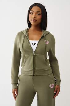 SHRUNKEN WING ZIP HOODIE, image 2