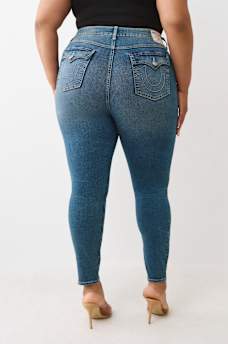 PLUS JENNIE MID RISE FLAP CURVY SKINNY JEAN, image 4