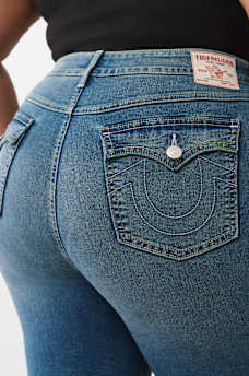 PLUS JENNIE MID RISE FLAP CURVY SKINNY JEAN, image 5
