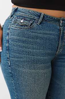 PLUS JENNIE MID RISE FLAP CURVY SKINNY JEAN, image 6