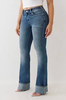 BECCA MID RISE CUFFED BOOTCUT JEAN, image 3