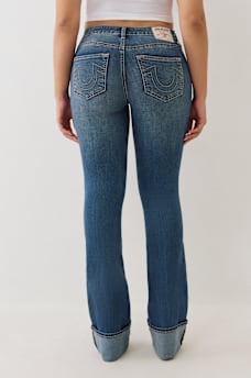 BECCA MID RISE CUFFED BOOTCUT JEAN, image 4
