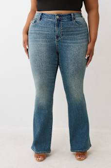 PLUS BECCA MID RISE FLAP BOOTCUT JEAN, image 2