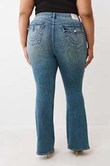 PLUS BECCA MID RISE FLAP BOOTCUT JEAN, image 5