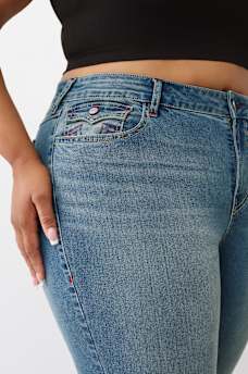 PLUS BECCA MID RISE FLAP BOOTCUT JEAN, image 6