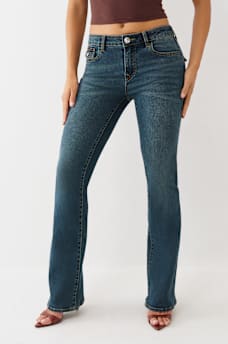 BECCA CRYSTAL FLAP BOOTCUT JEAN, image 1
