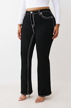PLUS BECCA MID RISE BIG T BOOTCUT JEAN, image 4