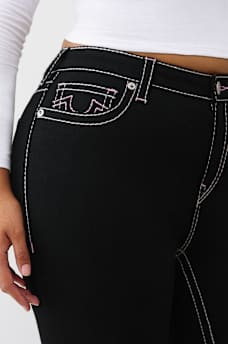 PLUS BECCA MID RISE BIG T BOOTCUT JEAN, image 6