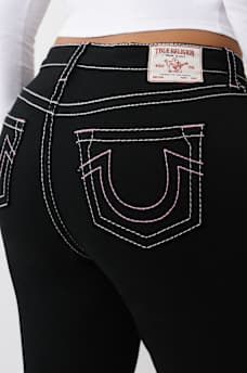 PLUS BECCA MID RISE BIG T BOOTCUT JEAN, image 1