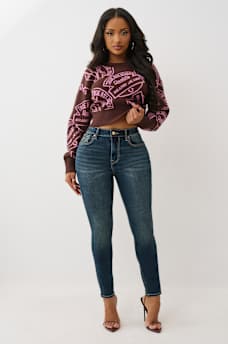 HALLE HIGH RISE SKINNY JEAN, image 3