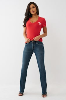 BILLIE MID RISE FLAP STRAIGHT JEAN, image 2