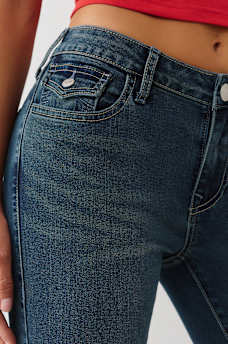 BILLIE MID RISE FLAP STRAIGHT JEAN, image 6