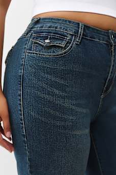 PLUS BILLIE MID RISE FLAP STRAIGHT JEAN, image 6