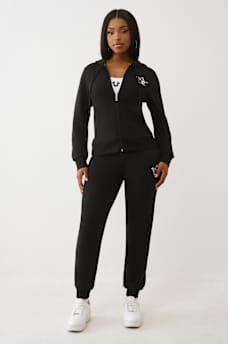 BUTTERFLY CRYSTAL LOGO ZIP HOODIE, image 3