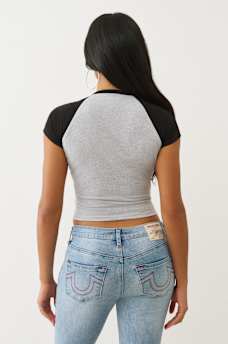 HORSESHOE NOTCH RAGLAN TEE