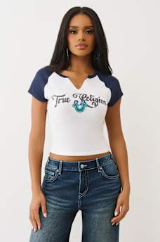 HORSESHOE NOTCH RAGLAN TEE, image 2