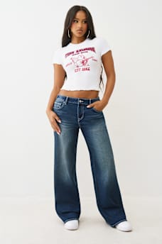 BUDDHA LETTUCE HEM RIBBED BABY TEE