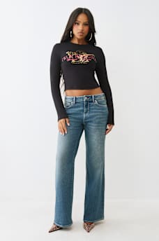 BUDDHA RIBBED LONG SLEEVE  BABY TEE, image 3