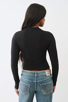 BUDDHA RIBBED LONG SLEEVE  BABY TEE, image 5