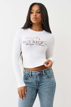 BUDDHA RIBBED LONG SLEEVE  BABY TEE, image 2