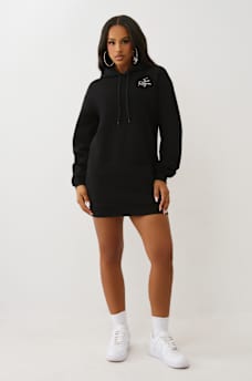 CRYSTAL HORSESHOE SCRIPT HOODIE DRESS, image 4