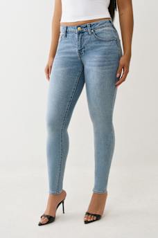 JENNIE MID RISE CRYSTAL CURVY SKINNY JEAN, image 4