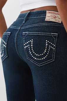 JENNIE MID RISE CRYSTAL CURVY SKINNY JEAN, image 1
