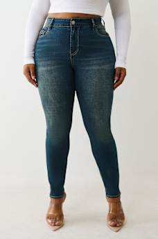 PLUS JENNIE MID RISE CURVY SKINNY JEAN, image 1
