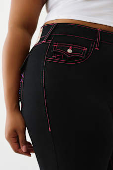 PLUS JENNIE MID RISE CRYSTAL CURVY SKINNY JEAN, image 6