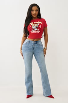 BECCA MID RISE BOOTCUT JEAN, image 3