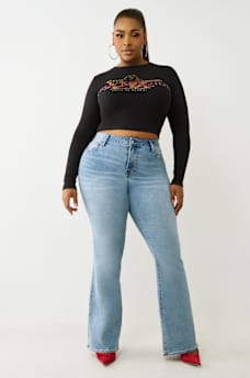 PLUS BECCA MID RISE BOOTCUT JEAN, image 3